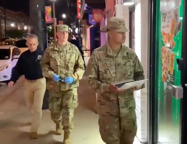 National Guard in Dallas, TX roams streets, looking for arms to inject